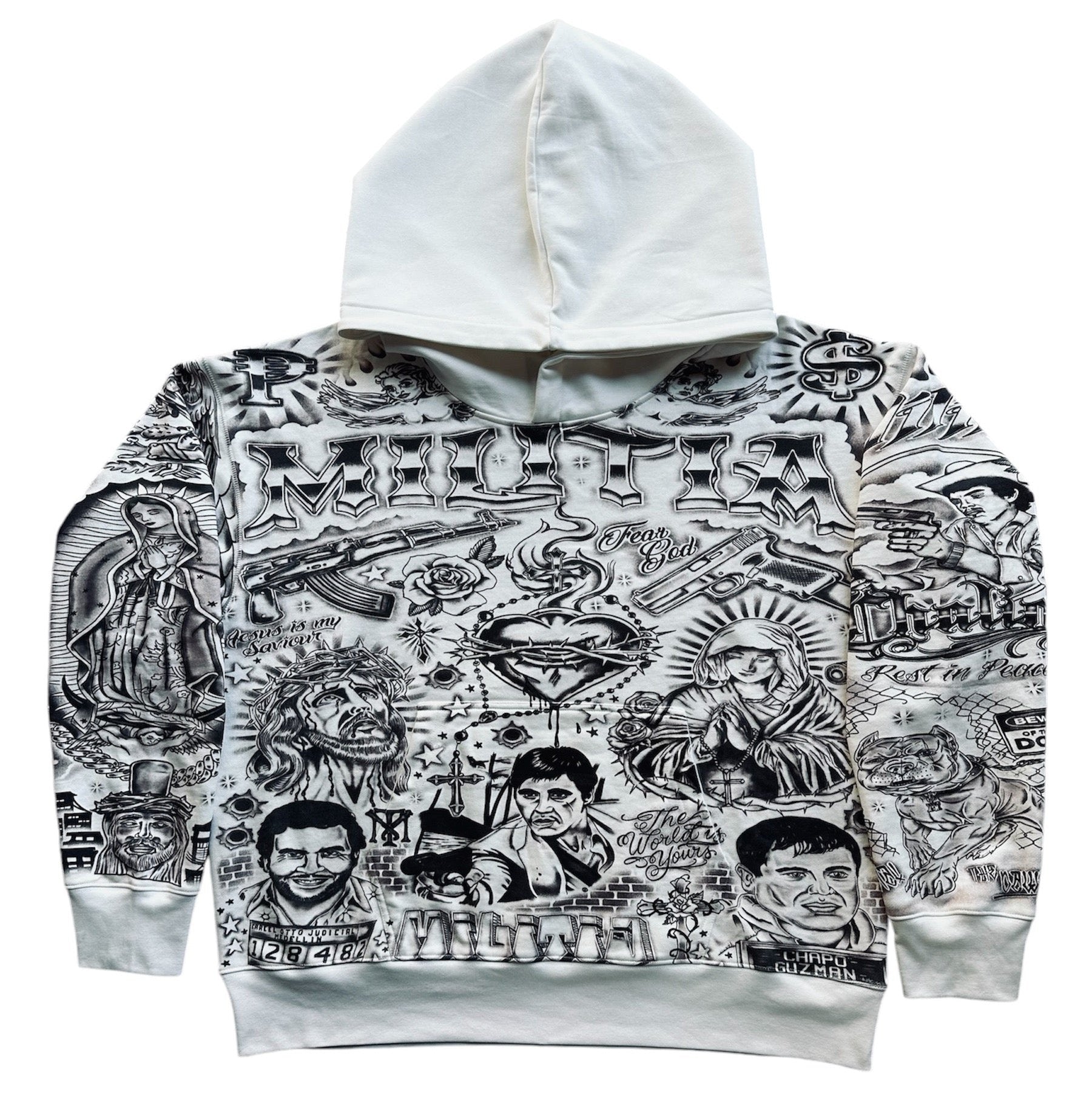 TATTOO HOODIE (WHITE)