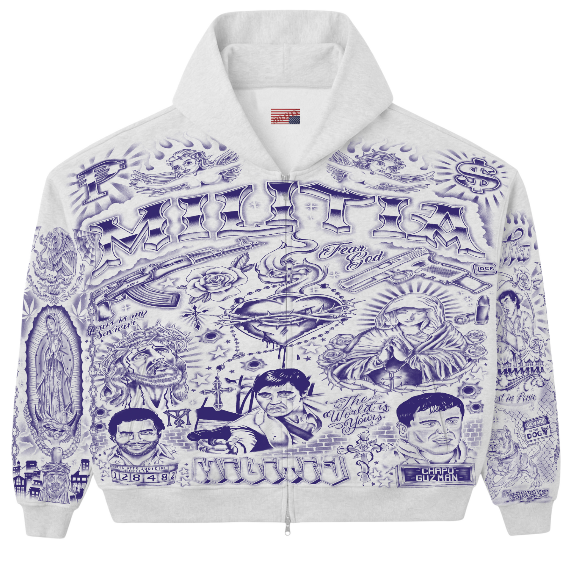 TATTOO HOODIE (BALLPOINT PEN)