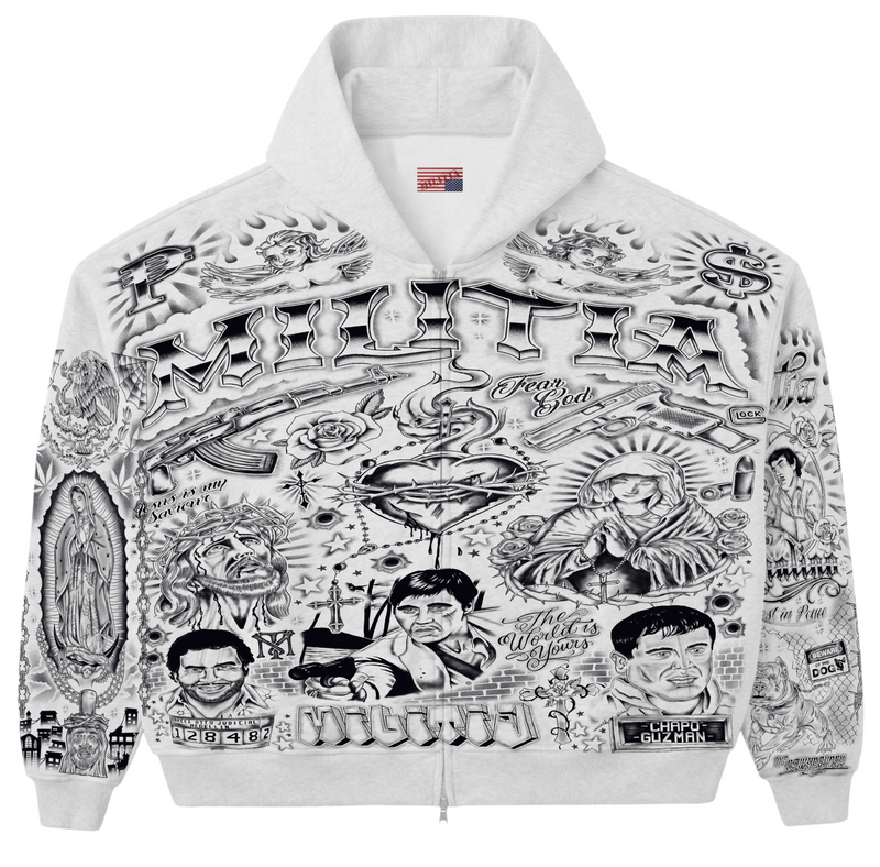TATTOO HOODIE (WHITE)